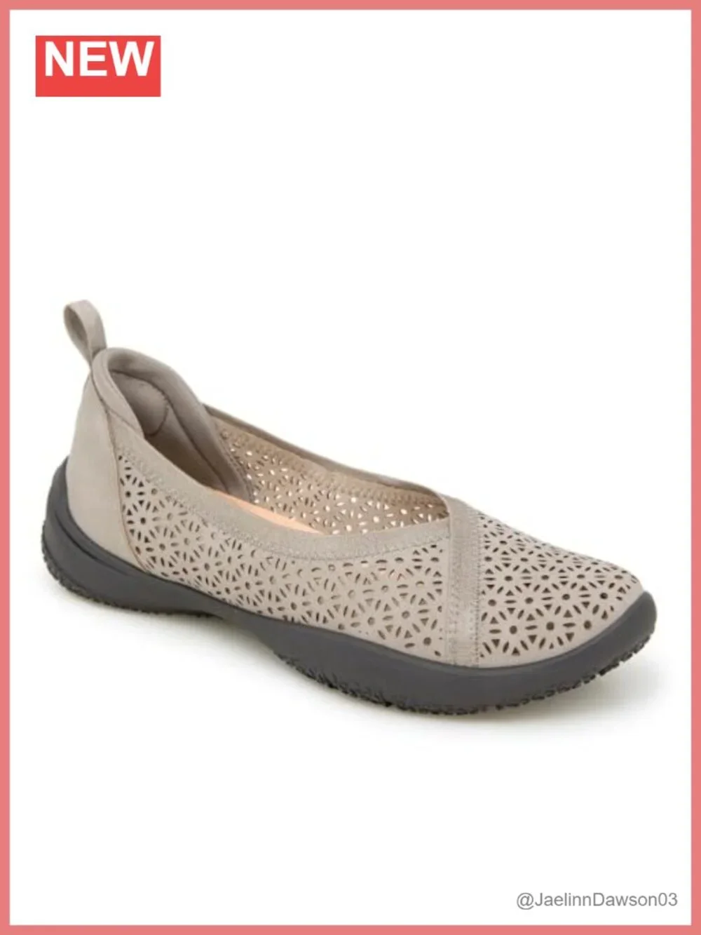 Womens Ballet Flats Comfortable Removable Contoured Insoles Flexible Outsole EVA